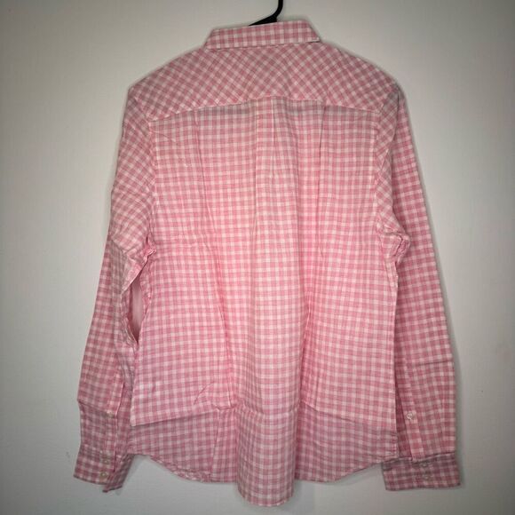 $130 Untuckit women’s pink gingham long sleeve button up brand new size 12 m7 - Picture 7 of 7